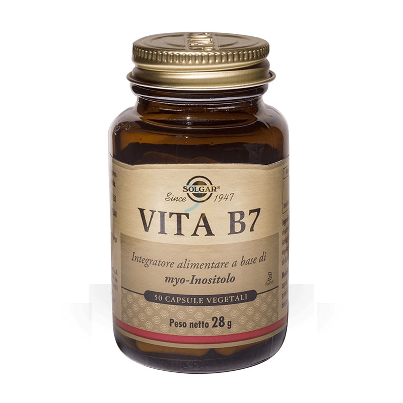 Solgar Linea Benessere ed Energia Vita B7 Integratore Alimentare 50 Capsule