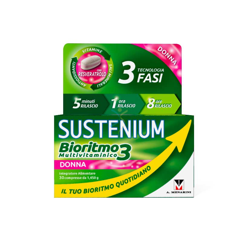 Menarini Linea Sustenium Bioritmo3 Integratore Multivitaminico Donna 30 Compress
