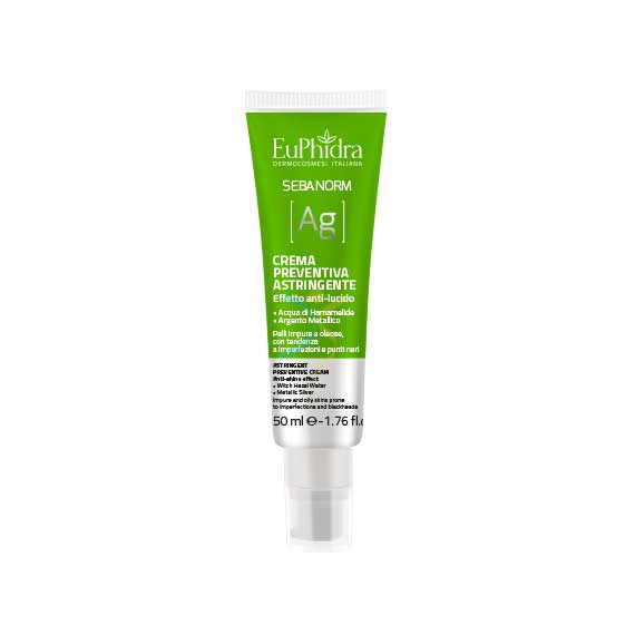 EuPhidra Linea Sebanorm AG Crema Preventiva Astringente Effetto AntiLucido 50 ml
