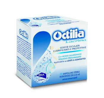 IBSA Linea Salute degli Occhi Octilia Lacrima Lubrificante Protettivo 20 Fiale