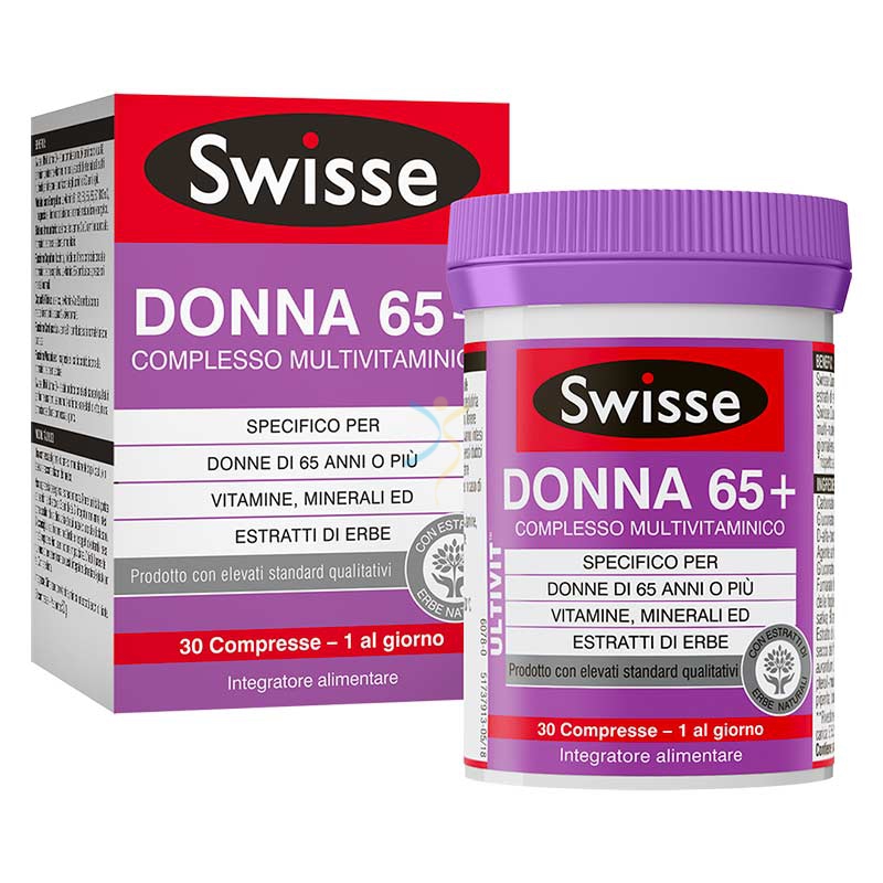 Swisse Linea Vitamine Minerali Multivitaminico Donna65+ Integratore 30 compresse