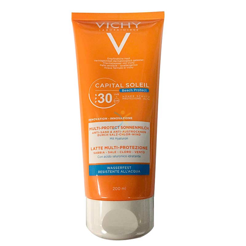Vichy Linea Capital Soleil SPF30 Latte Solare Multiprotezione Sabbia Vento 200ml