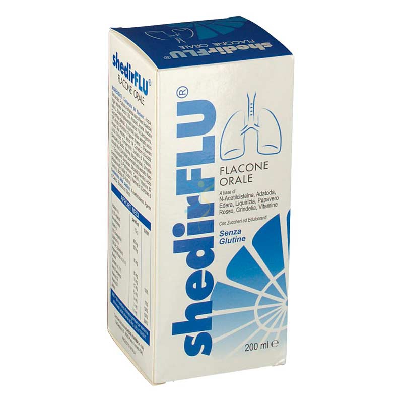 Shedir Pharma Linea Apparato Respiratorio Shedirflu Integratore Alimentare 200ml