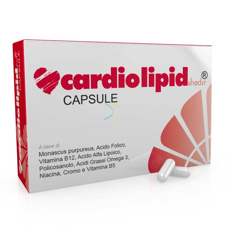 Shedir Pharma Linea Colesterolo Cardiolipid Integratore Alimentare 30 Capsule