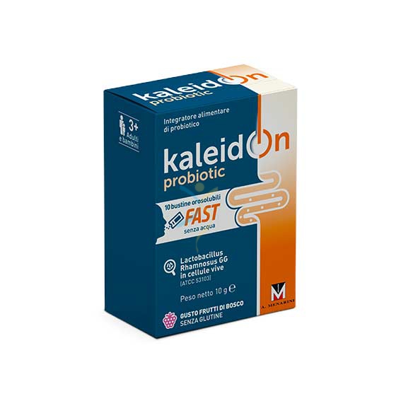 Menarini Linea Intestino Kaleidon Probiotic Fast Integratore 10 Buste Oro Bianco