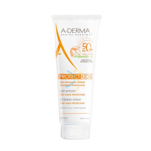 A-Derma Linea Solare Protect SPF50+ Kids Protezione Altissima Latte 250 ml