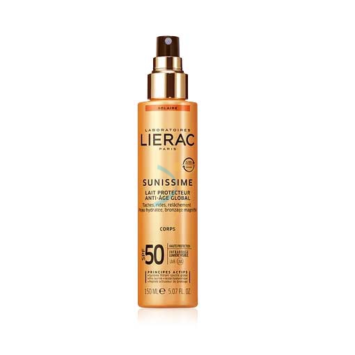 Lierac Linea Sole Sunissime SPF50 Latte Energizzante Anti-Age Global Corpo 150ml