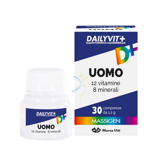 Massigen Linea Vitamine Minerali Dailyvit+ Uomo Integratore 30 Compresse