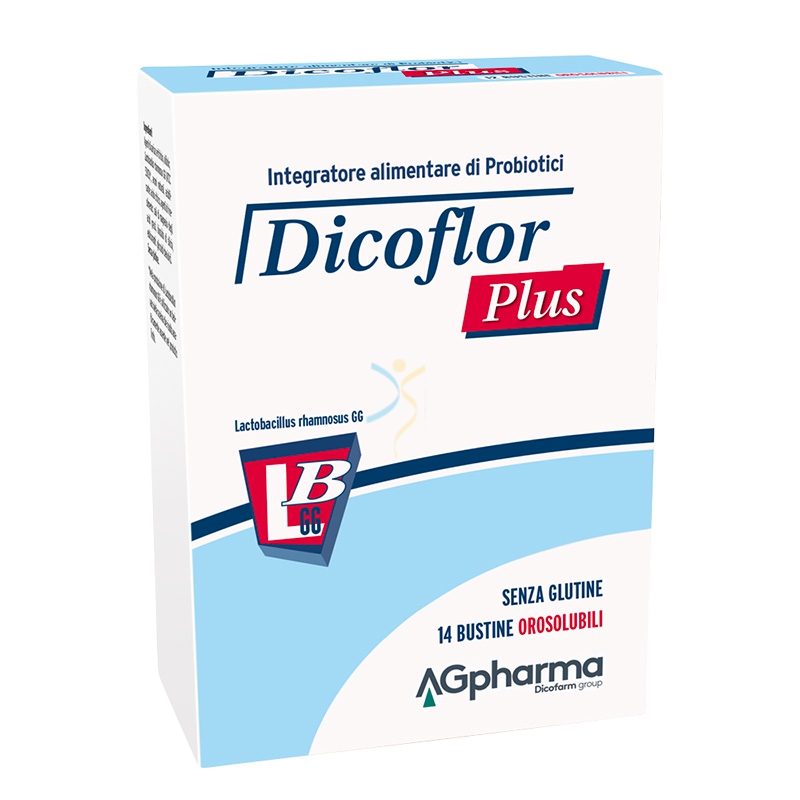 AG Pharma Linea Intestino Sano Dicoflor Plus Integratore Alimentare 14 Buste