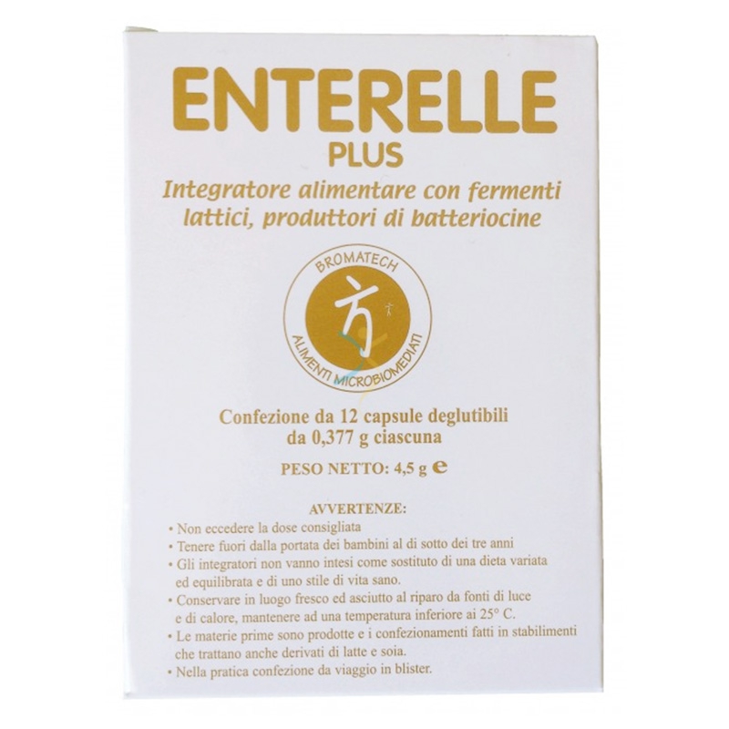 Bromatech Linea Intestino Sano Enterelle Plus Fermenti Integratore 12 Capsule