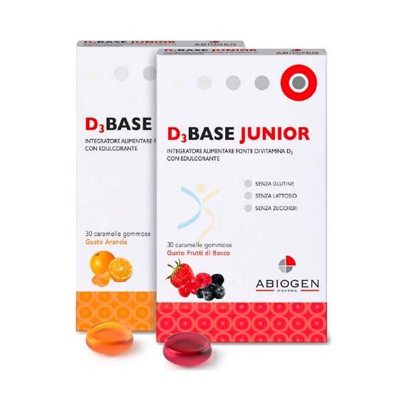 Abiogen Pharma Linea Salute Ossea Dbase 3 Junior Integratore 30 Caram Frutti Bos
