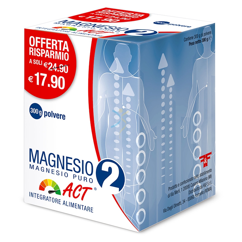 Linea Act Linea Benessere ed Energia Magnesio 2 Act Integratore Polvere 300 g