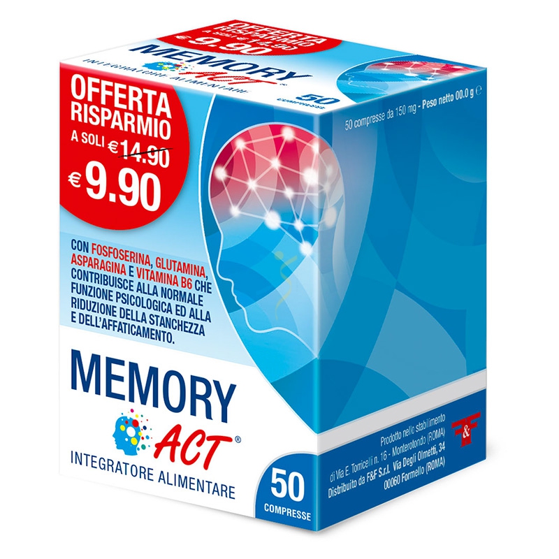 Linea Act Linea Sonno Mente Sana Memory Act Integratore Alimentare 50 Compresse