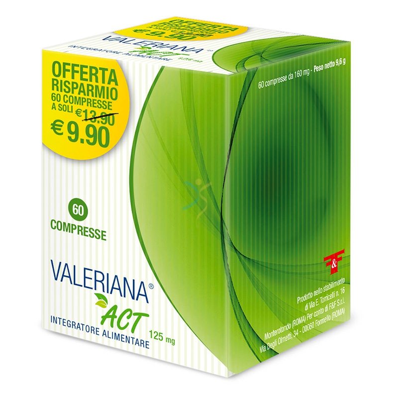 Linea Act Linea Relax Serenit Valeriana Act Integratore Alimentare 60 Compresse