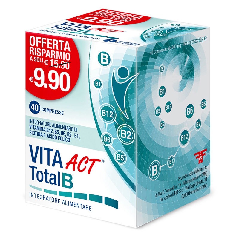 Linea Act Linea Vitamine Vita Act Total B Integratore Alimentare 40 Compresse