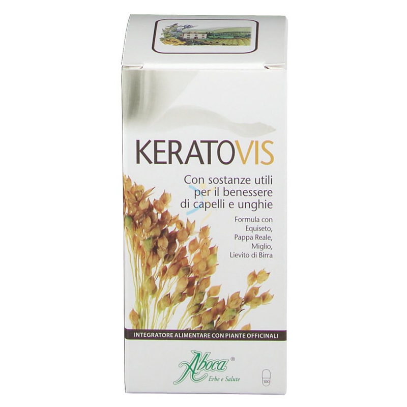 Aboca Integratori Linea Capelli e Unghie Keratovis 100 Opercoli