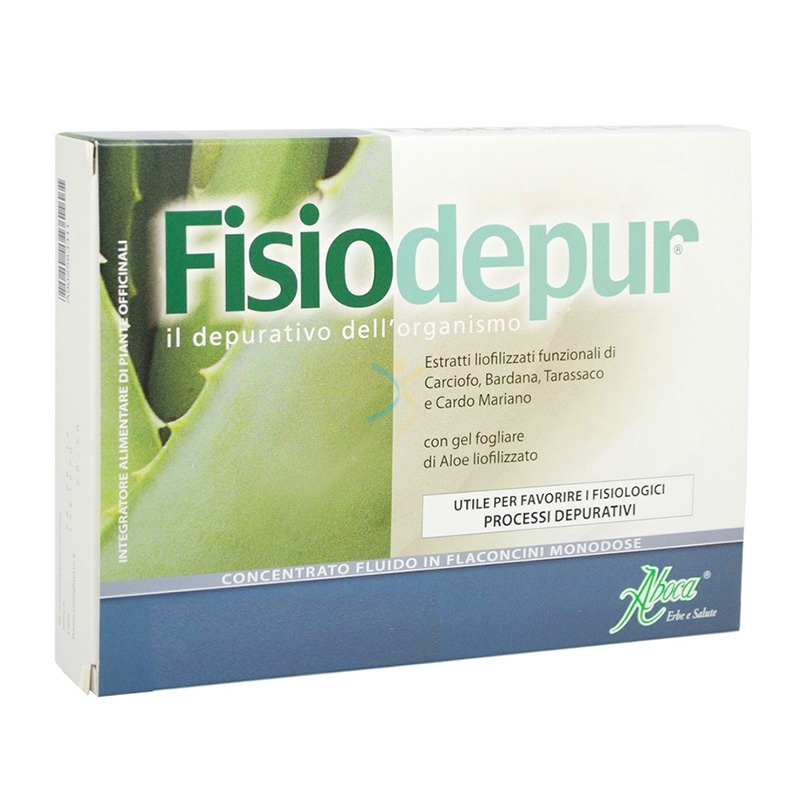 Aboca Integratori Linea Depurazione Fisiodepur Fluido 10 Flaconcini 15 g