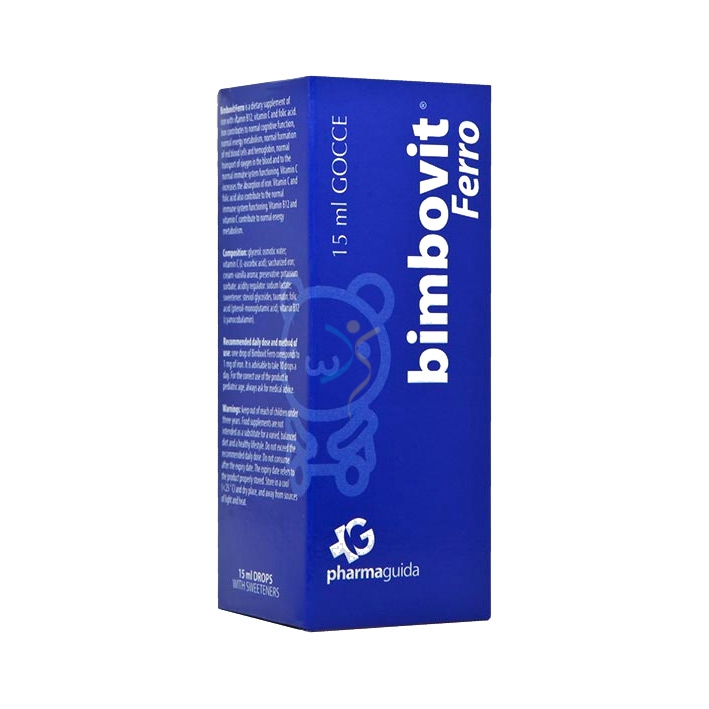 Pharmaguida Linea Vitamine Minerali Bimbovit Ferro Integratore Alimentare 15 ml