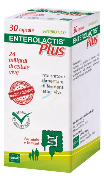 Sofar Linea Intestino Sano Enterolactis Integratore Fermenti Lattici 30 Capsule