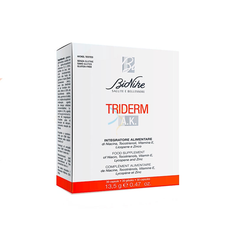 BioNike Linea Triderm A.K. Integratore Alimentare 30 Capsule