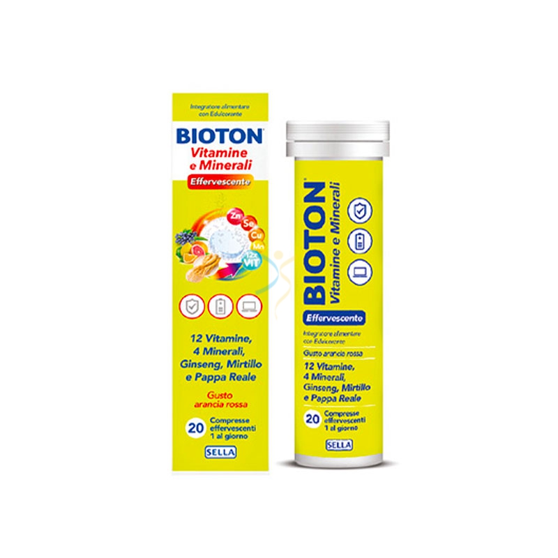 Sella Linea Energetici e Ricostituenti Bioton Vitamina e Minerali 20 Compresse