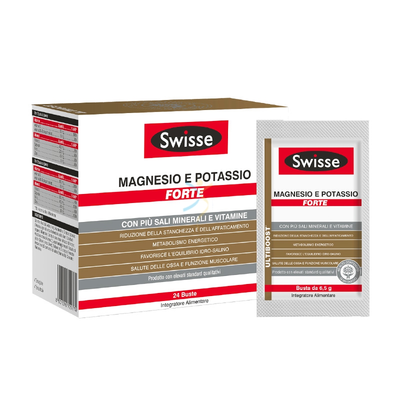 Swisse Linea Energia Fisica e Mentale Magnesio e Potassio Forte 24 Bustine