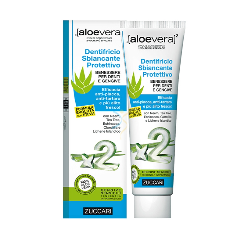 Zuccari Linea AloeVera2 Dentifricio Sbiancante Protettivo 100 ml