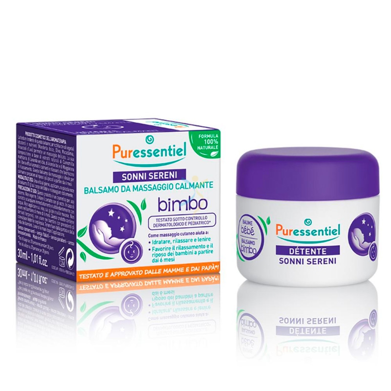 Puressentiel Linea Sonni Sereni Balsamo Da Massaggio Calmante Bio 30 ml