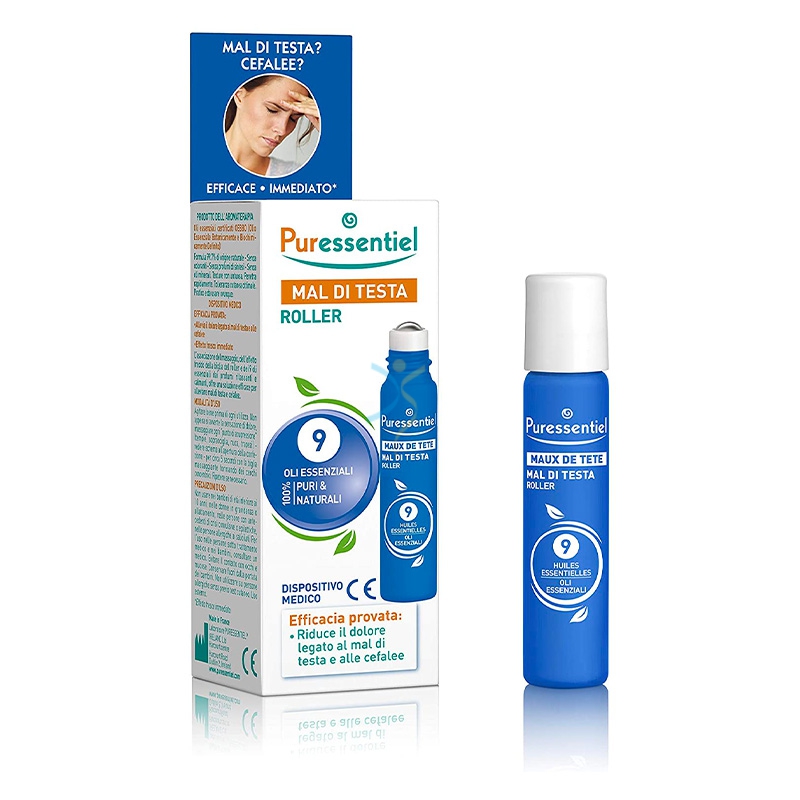 Puressentiel Linea Benessere Quotidiano Mal di Testa Roller 5 ml