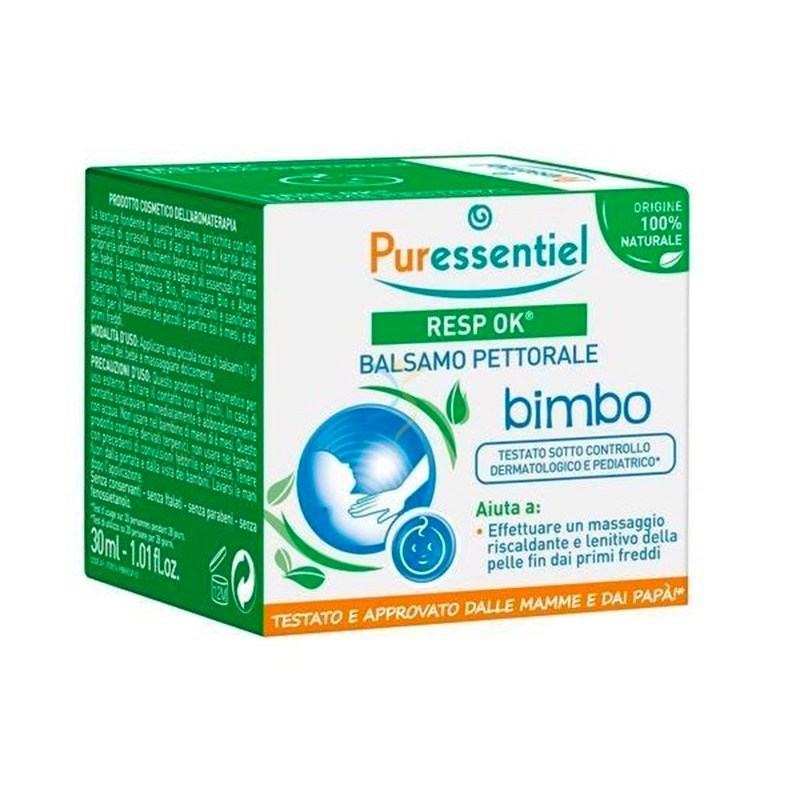 Puressentiel Linea Resp OK Balsamo da Massaggio Pettorale Bimbo 30 ml
