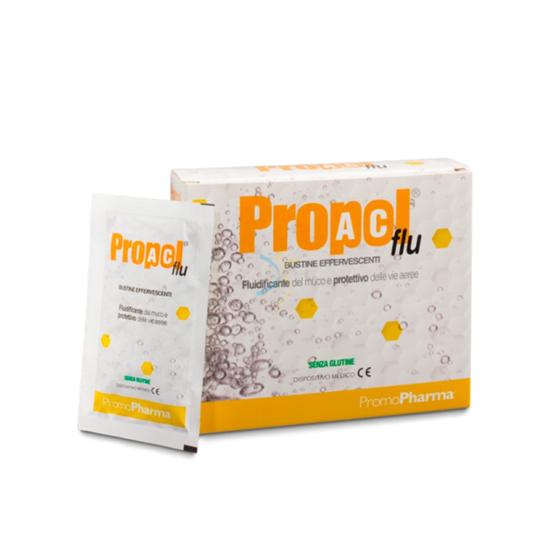 Promopharma Linea PropolAc Flu Effervescente 10 Bustine