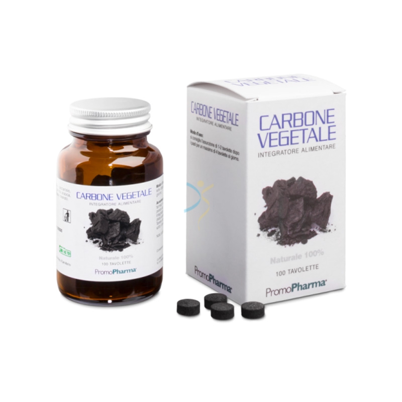 Promopharma Linea Monoconcentrati Carbone Vegetale 100 tavolette