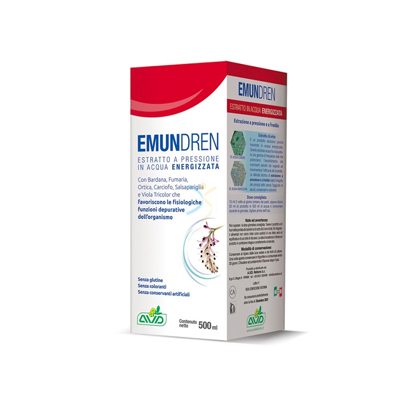 AVD Reform Linea Estratti in Acqua Energizzata Emundren 500 ml