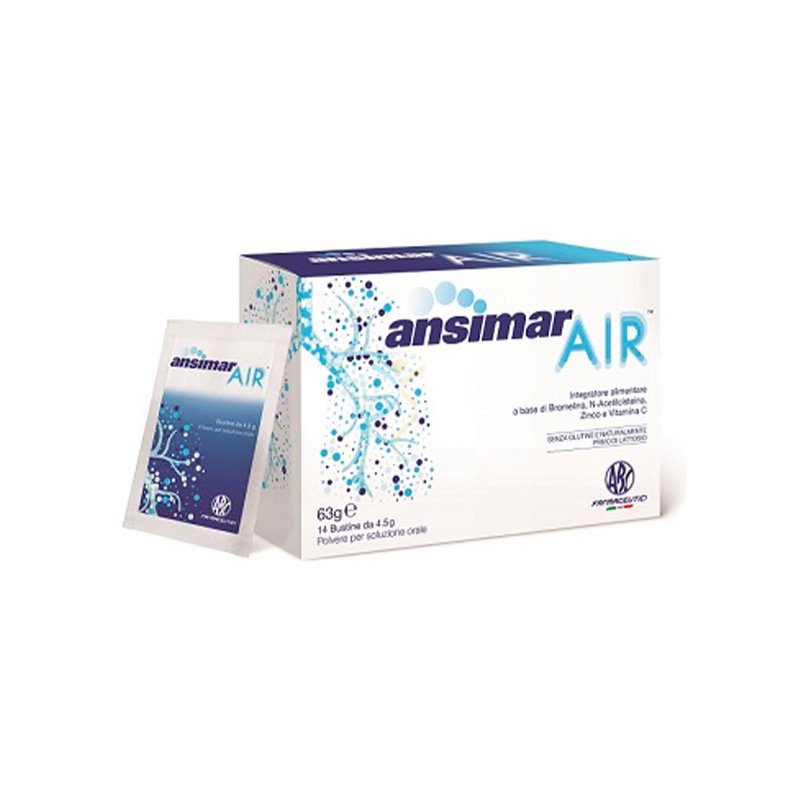 ABC Farmaceutici Linea Pneumologici Ansimar Air 14 bustine