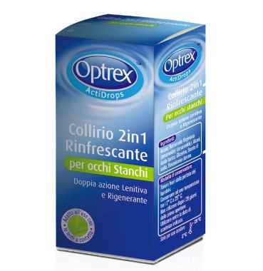 Optrex Linea Salute dell Occhio Actidrops 2 in 1 Rinfrescante Collirio 10 ml