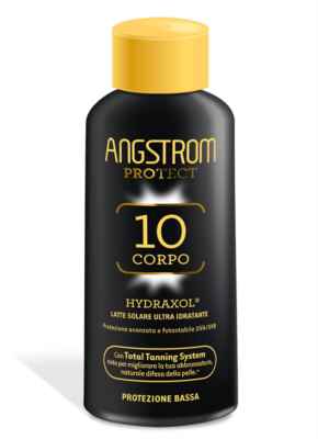 Angstrom Linea Protect Hydraxol Corpo SPF10 Latte Solare Ultra Idratante 200 ml